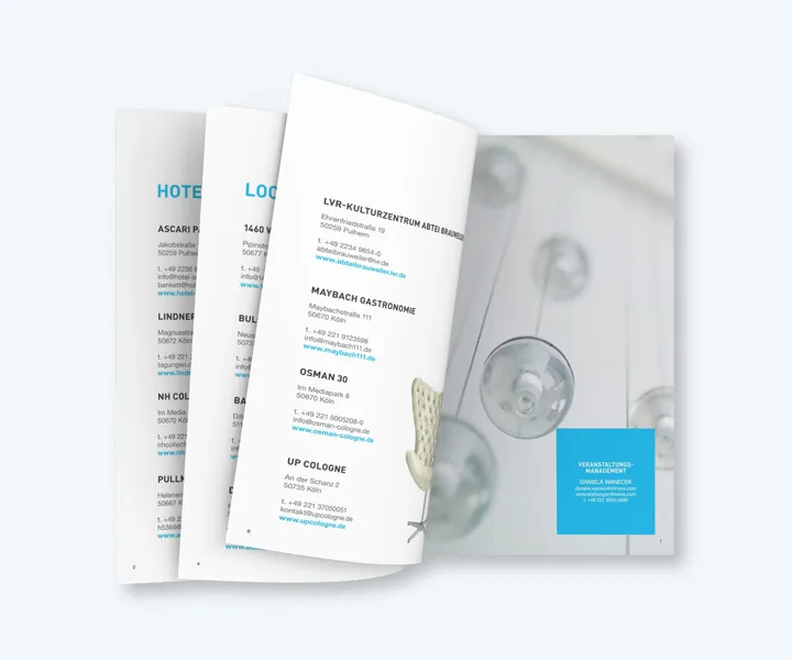 INEOS IN.CARE Sales Brochures — event management print collateral