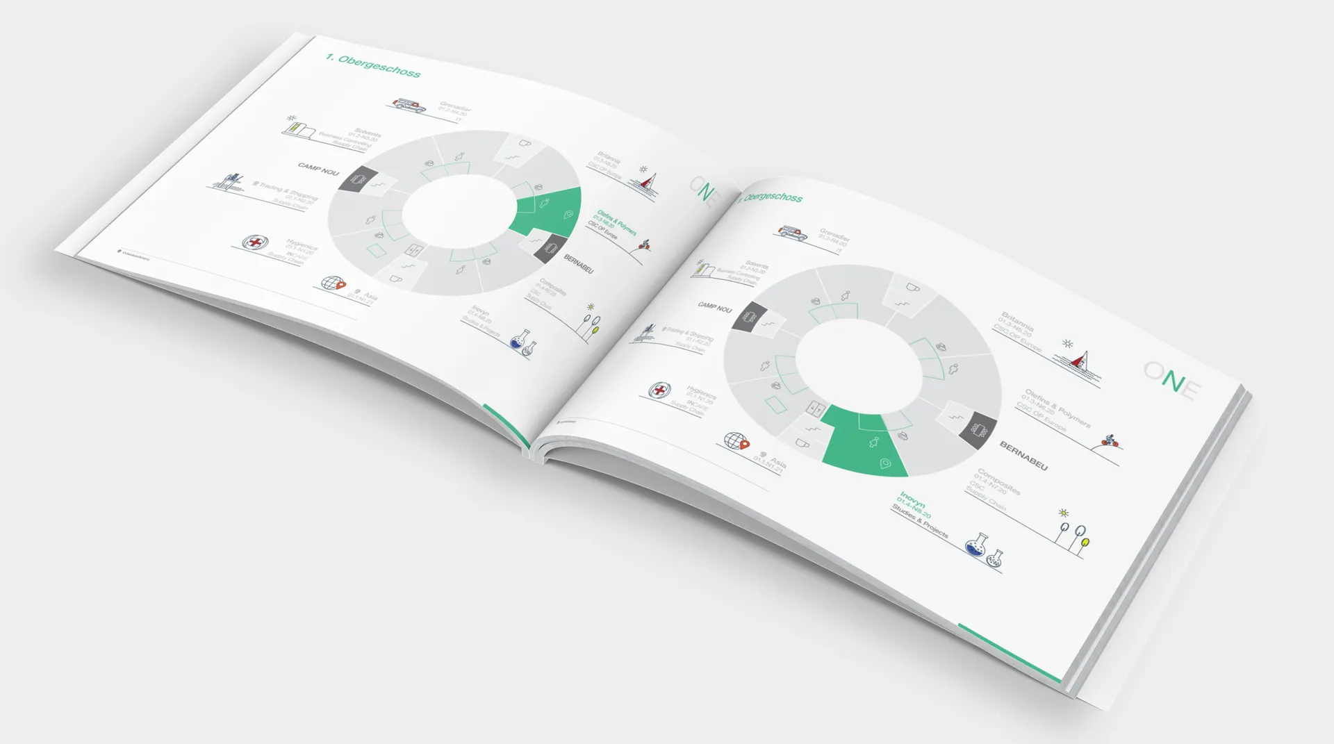 INEOS ONE Floor Plans — architectural wayfinding and signage