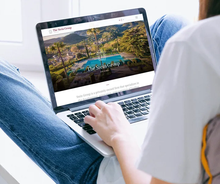 The Stein Group — bilingual corporate website for boutique hotel development